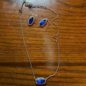 kendra scott necklace and earrings